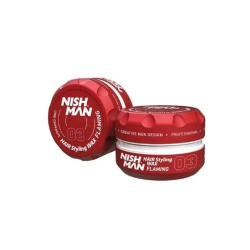 Cera Styling Wax Flaming Roja Aroma Dulce 150ml - Nishman